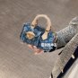LV denim small pillow bag nano washed denim