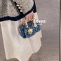 LV denim small pillow bag nano washed denim