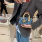 LV denim small pillow bag nano washed denim