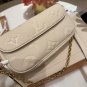 LV Louis Vuitton's new size Ivy bag,It can be worn on one shoulder, slung over the shoul