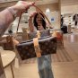 LV new vintage lunch box bagThe magnetic buckle also has a large internal capacity that