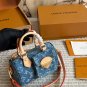 LV original single edition gift box p245Retro denim denim small pillow tannin bag yyds c