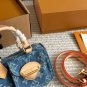 LV original single edition gift box p245Retro denim denim small pillow tannin bag yyds c