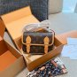 LV Satchel Mini Postman Bag p185LV Satchel mini mailman bag, classic Monogram distressed