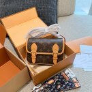 LV Satchel Mini Postman Bag p185LV Satchel mini mailman bag, classic Monogram distressed_2079