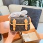 LV Satchel Mini Postman Bag p185LV Satchel mini mailman bag, classic Monogram distressed_2079