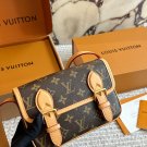 LV Satchel Mini Postman Bag P200LV Satchel mini mailman bag, classic Monogram distressed_1494
