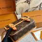 LV Satchel Mini Postman Bag P200LV Satchel mini mailman bag, classic Monogram distressed_1494