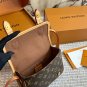 LV Satchel Mini Postman Bag P200LV Satchel mini mailman bag, classic Monogram distressed_1494