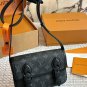 LV Satchel Mini Postman Bag P200LV Satchel mini mailman bag, classic Monogram distressed_1495