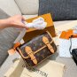 LV Satchel Mini Postman Bag P200LV Satchel mini mailman bag, classic Monogram distressed_1539
