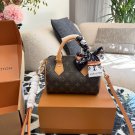 LV Speedy 20 Pillow Pack p195LV Speedy 20 Pillow Bag, Classic Monogram Old Flower Canvas