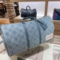 LV's new Keepall 50 this quarter is so beautiful!Full denim makes people feel very young_846