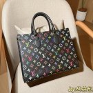 one hundred and fifty-fiveboxlessLV onthego Louis Vuitton Black Tri Color Jungle Bag