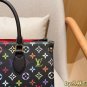 one hundred and fifty-fiveboxlessLV onthego Louis Vuitton Black Tri Color Jungle Bag