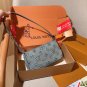 one hundred and fortyChip versionLv Louis VuittonDenim denim mahjong bag! Underarm b