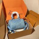 one hundred and ninetyChip versionLv Louis VuittonDenim denim plaid nano speedy16 pi