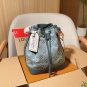 one hundred and seventy-fiveChip versionLv Louis VuittonDenim denim bucket bag! sing