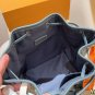 one hundred and seventy-fiveChip versionLv Louis VuittonDenim denim bucket bag! sing