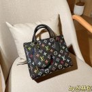 one hundred and thirty-fiveLV onthego Louis Vuitton Black Tri Color Jungle BagSize