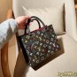 one hundred and thirty-fiveLV onthego Louis Vuitton Black Tri Color Jungle BagSize