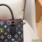 one hundred and thirty-fiveLV onthego Louis Vuitton Black Tri Color Jungle BagSize