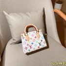 one hundred and twenty-fiveLV onthego Louis Vuitton White Tri Color Mini Jungle BagS
