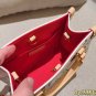 one hundred and twenty-fiveLV onthego Louis Vuitton White Tri Color Mini Jungle BagS