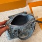 Original cloth p195Louis Vuitton Cowboy Diamond Pillow BagThis LV denim rhinestone pil