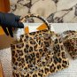 Original cowhide p310, p290 folding boxLVCapucines noblewoman bag gold buckle hardware,