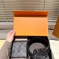 Original order P160Wallet Belt with gift boxHigh version! Belt [Heha] LV Leather Belt_413