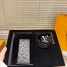 Original order P160Wallet Belt with gift boxHigh version! Belt [Heha] LV Leather Belt_1675