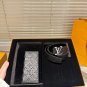 Original order P160Wallet Belt with gift boxHigh version! Belt [Heha] LV Leather Belt_1675