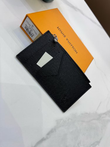 p65LV counter popular card bag wallet two fold top PVC with cowhide card slot multi ultr