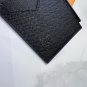 p65LV counter popular card bag wallet two fold top PVC with cowhide card slot multi ultr