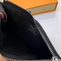p65LV counter popular card bag wallet two fold top PVC with cowhide card slot multi ultr