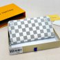 P80 Color White Grid Pink Size 19x10 Model 60017 LV Counter Classic Single Zipper Wallet
