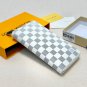 P80 Color White Grid Pink Size 19x10 Model 60017 LV Counter Classic Single Zipper Wallet