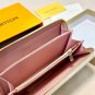 P80 Color White Grid Pink Size 19x10 Model 60017 LV Counter Classic Single Zipper Wallet