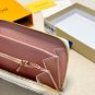 P80 Color White Grid Pink Size 19x10 Model 60017 LV Counter Classic Single Zipper Wallet