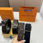 p85D-29 complete packaging+tote bagLV Louis VuittonMen's leather belt
