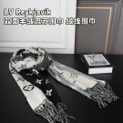 P90LV Reykjavik double-sided cashmere tassel scarf, vintage woolen scarfThis style is