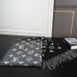 P90LV Reykjavik double-sided cashmere tassel scarf, vintage woolen scarfThis style is