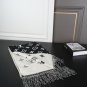 P90LV Reykjavik double-sided cashmere tassel scarf, vintage woolen scarfThis style is