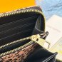 P100 color black size 19x10 calf leather Zippy Lockme wallet, combining the iconic design