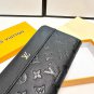 P100 color black size 20x10 LV new men's handbag original top layer cowhide, first-class