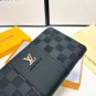 P100 color black size 20x10 LV new men's handbag original top layer cowhide, first-class_2030