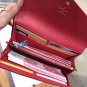P105 color red size 19x10 Lv counter style essential soft leather two fold wallet for beau