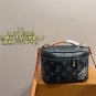 P120 box size 18  12LV Vanity Makeup Bag SeriesClassic Monogram canvas with floral co