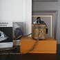 P120 Folding BoxLV Vanity box bag, dressing bag, makeup bag, makeup box, shoulder bag, c